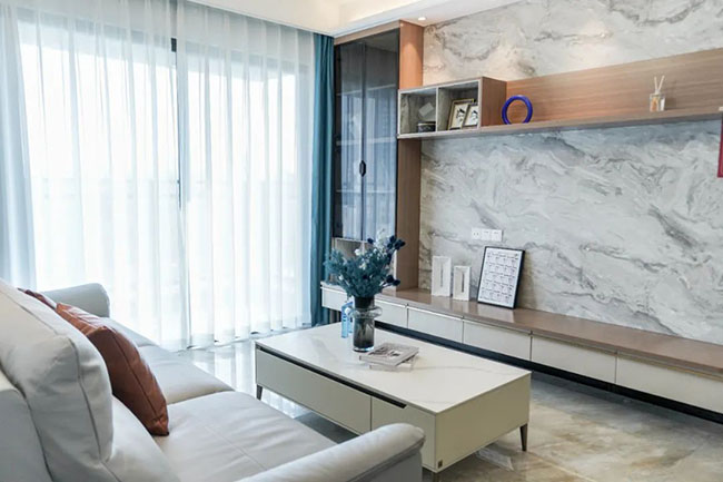 95㎡三居，巧用實用搭配，客房改書房，體驗輕奢小生活。